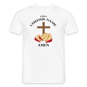 Gouda lovers for smoked Gouda - Men's T-Shirt - white - Front - AI Model Male 178 dark (178cm)