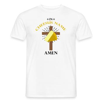 Design de charcuterie pour les fromagers - T-shirt homme - blanc - Devant - AI Model Male 178 dark (178cm)