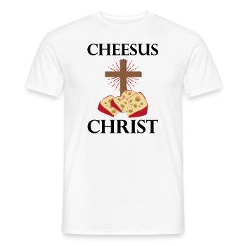 Devis fromagerie pour les amateurs de fromage Gouda et de Gouda - T-shirt homme - blanc - Devant - AI Model Male 178 dark (178cm)