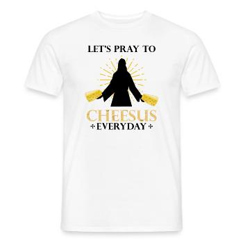 Gouda-Käse-Design für Gouda Fnas und Charcuterie - Männer T-Shirt - Weiß - Vorne - AI Model Male 178 dark (178cm)