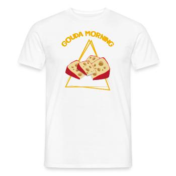 Charcuterie design for cheesemakers - Men's T-Shirt - white - Front - AI Model Male 178 dark (178cm)