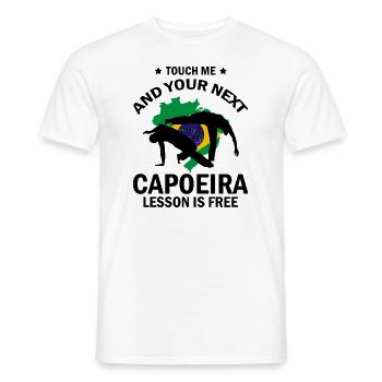 Capoeira for Mixed Martial Arts and Kickboxing - Men's T-Shirt - white - Front - AI Model Male 178 dark (178cm)