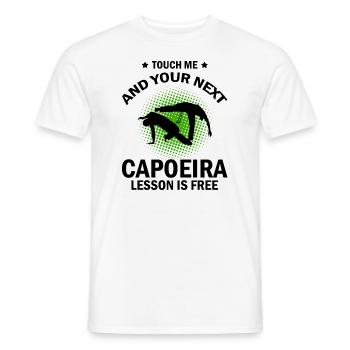 Arts martiaux brésiliens pour instruments de capoeira - T-shirt homme - blanc - Devant - AI Model Male 178 dark (178cm)