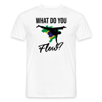 Capoeira instruments for Brazilian dance - Men's T-Shirt - white - Front - AI Model Male 178 dark (178cm)
