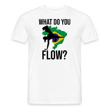 Dicton de danse afro-brésilienne pour la Capoeira - T-shirt homme - blanc - Devant - AI Model Male 178 dark (178cm)