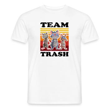 Raccoon design for possum and possums - Men's T-Shirt - white - Front - AI Model Male 178 dark (178cm)