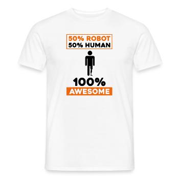 Artificial limb design for leg prosthesis - Men's T-Shirt - white - Front - AI Model Male 178 dark (178cm)