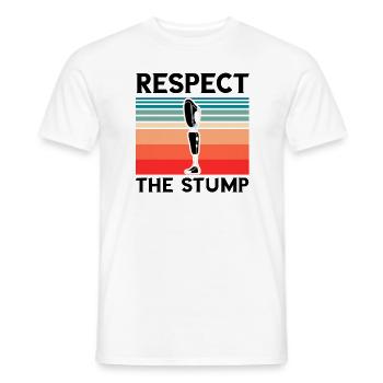 Artificial limb design for leg prosthesis - Men's T-Shirt - white - Front - AI Model Male 178 dark (178cm)