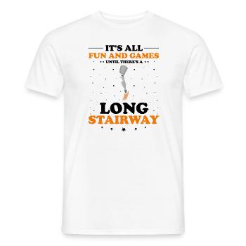 Artificial limb design for leg prosthesis - Men's T-Shirt - white - Front - AI Model Male 178 dark (178cm)