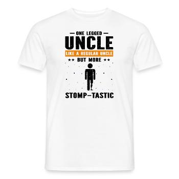 Artificial limb design for leg prosthesis - Men's T-Shirt - white - Front - AI Model Male 178 dark (178cm)