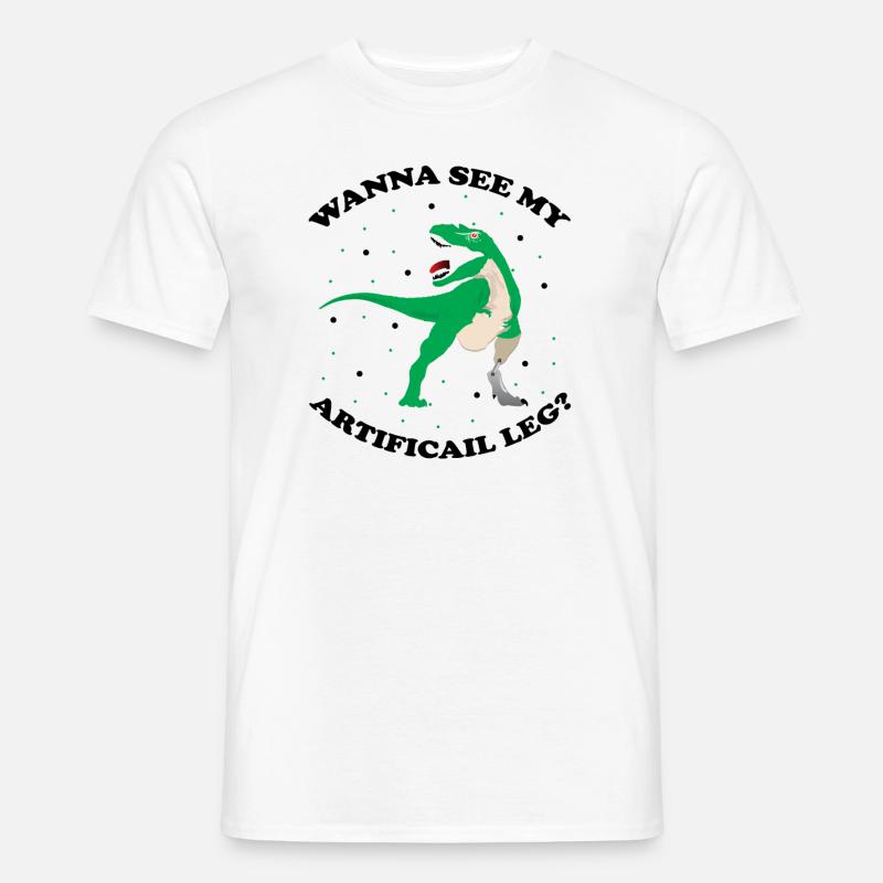 Beinprothesendesign und Beinprothesen - Männer T-Shirt - Weiß
