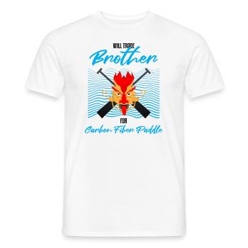 Dragon boating theme for dragon boat paddling - Men's T-Shirt - white - Front - AI Model Male 178 dark (178cm)