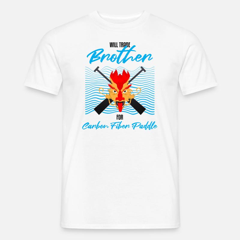 Drachenbootfahren-Thema für Drachenbootpaddeln - Männer T-Shirt - Weiß