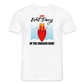 Entraîneur de bateaux-dragons pour les courses de bateaux chinois - T-shirt homme - blanc - Devant - AI Model Male 178 dark (178cm)