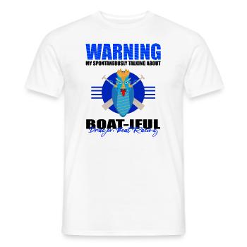 Dragon boating theme for dragon boat paddling - Men's T-Shirt - white - Front - AI Model Male 178 dark (178cm)