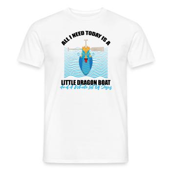 Dragon Boat Paddle pour le Festival de course de bateaux-dragons - T-shirt homme - blanc - Devant - AI Model Male 178 dark (178cm)