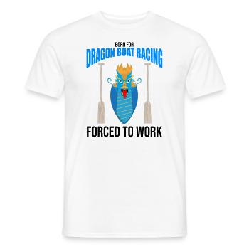 Dragon boating theme for dragon boat paddling - Men's T-Shirt - white - Front - AI Model Male 178 dark (178cm)