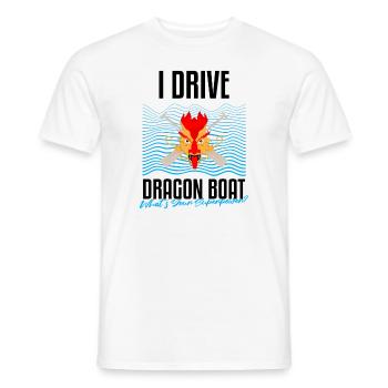 Conception de course de bateaux-dragons pour Dragon Boating - T-shirt homme - blanc - Devant - AI Model Male 178 dark (178cm)
