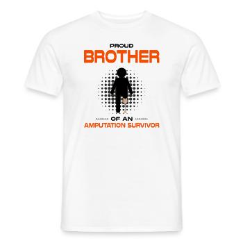 Artificial limb design for leg prosthesis - Men's T-Shirt - white - Front - AI Model Male 178 dark (178cm)