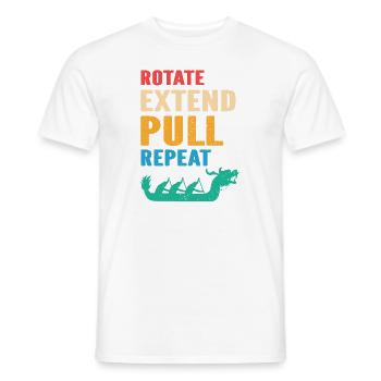 Dragon Boat Racing Chinese Boat Racing Festival - Men's T-Shirt - white - Front - AI Model Male 178 dark (178cm)