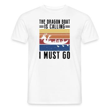 Dragon Boat Paddling for Dragon Boat Race Festival - Men's T-Shirt - white - Front - AI Model Male 178 dark (178cm)
