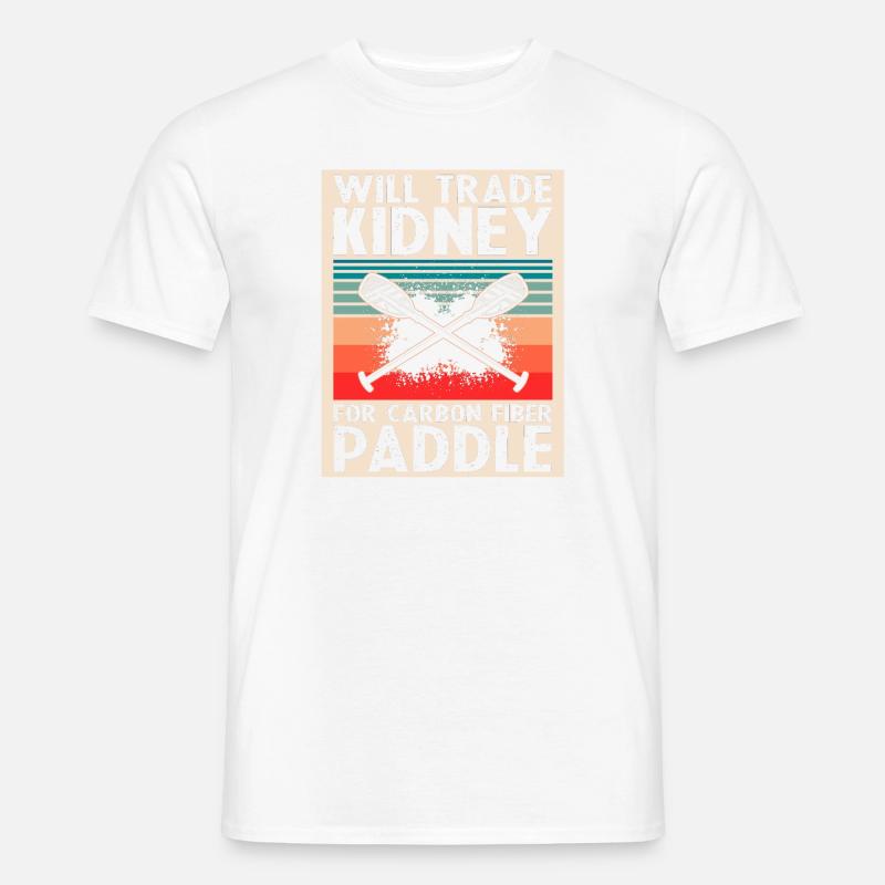 Drachenboot und Drachenboot Crew - Männer T-Shirt - Weiß