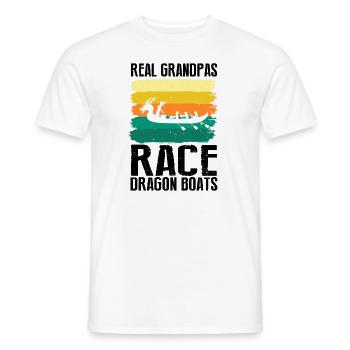 Dragon Boat Racing Chinese Boat Racing Festival - Men's T-Shirt - white - Front - AI Model Male 178 dark (178cm)
