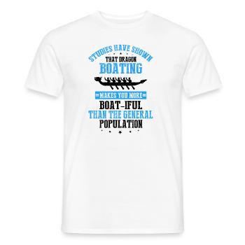 Drachenboot Crew und Drachenbootfahren - Männer T-Shirt - Weiß - Vorne - AI Model Male 178 dark (178cm)