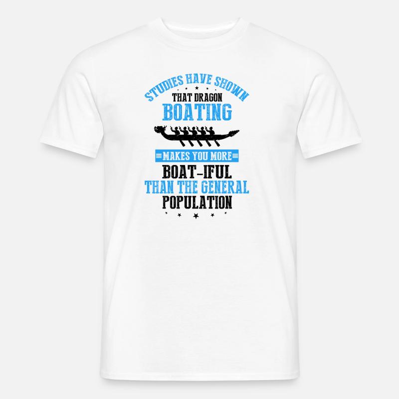 Drachenboot Crew und Drachenbootfahren - Männer T-Shirt - Weiß