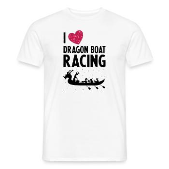 Bateau-dragon et équipage de bateau-dragon - T-shirt homme - blanc - Devant - AI Model Male 178 dark (178cm)