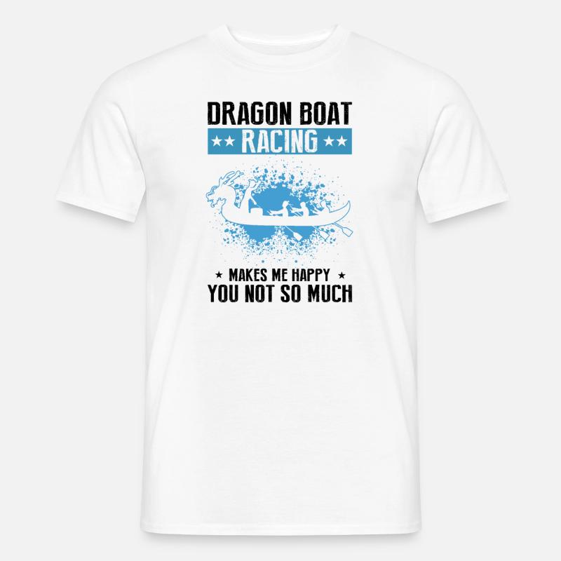 Drachenboot Trainer und Drachenboot - Männer T-Shirt - Weiß
