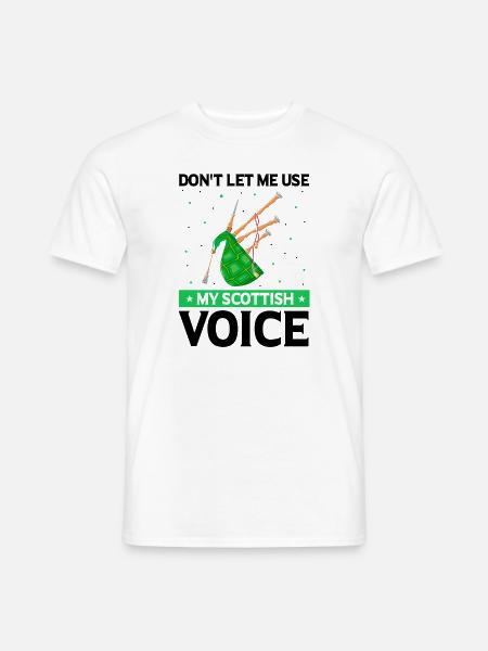 Bagpipes for bagpipe instructors and bagpipers - Men's T-Shirt - white