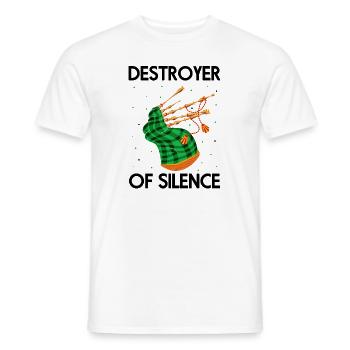 Conception de cornemuse pour Scotland Pride et cornemuse - T-shirt homme - blanc - Devant - AI Model Male 178 dark (178cm)