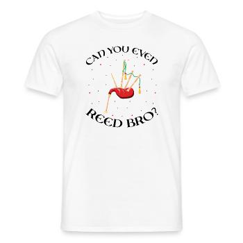 Conception de cornemuse pour Scotland Pride et cornemuse - T-shirt homme - blanc - Devant - AI Model Male 178 dark (178cm)