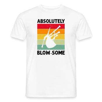 Conception de cornemuse pour Scotland Pride et cornemuse - T-shirt homme - blanc - Devant - AI Model Male 178 dark (178cm)