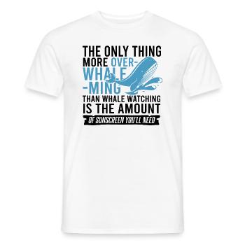 Orca Beobachtung für Buckelwale und Meerwale - Männer T-Shirt - Weiß - Vorne - AI Model Male 178 dark (178cm)