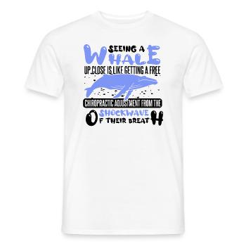 Meeressäuger für Orca-Beobachtung und Buckelwal - Männer T-Shirt - Weiß - Vorne - AI Model Male 178 dark (178cm)