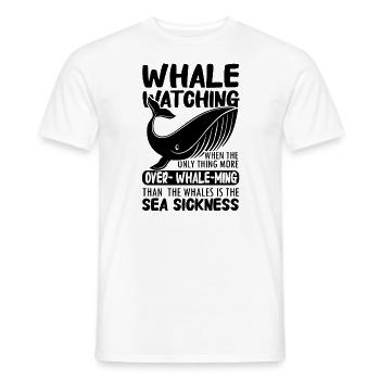 Beluga Whale Design for Marine Mammals and Orca - Men's T-Shirt - white - Front - AI Model Male 178 dark (178cm)