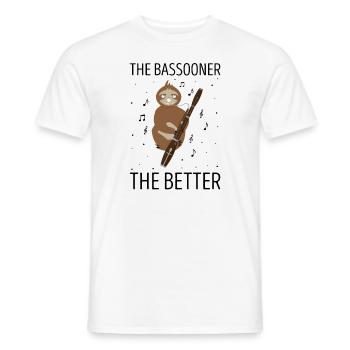 Fagottist für Fagottorchester und Fagottist - Männer T-Shirt - Weiß - Vorne - AI Model Male 178 dark (178cm)