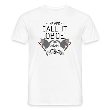 Basson Orchesta design pour bassonistes - T-shirt homme - blanc - Devant - AI Model Male 178 dark (178cm)