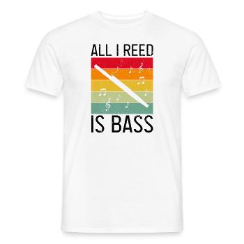 Basson pour bassoniste et orchestre de basson - T-shirt homme - blanc - Devant - AI Model Male 178 dark (178cm)