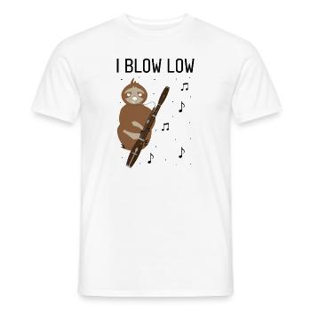 Bassoonist design for woodwind orchestra - Men's T-Shirt - white - Front - AI Model Male 178 dark (178cm)