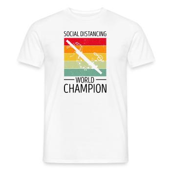 Basson Orchesta design pour bassonistes - T-shirt homme - blanc - Devant - AI Model Male 178 dark (178cm)