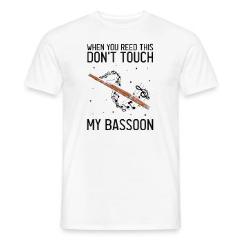 Bassoniste pour orchestre de basson et bassoniste - T-shirt homme - blanc - Devant - AI Model Male 178 dark (178cm)