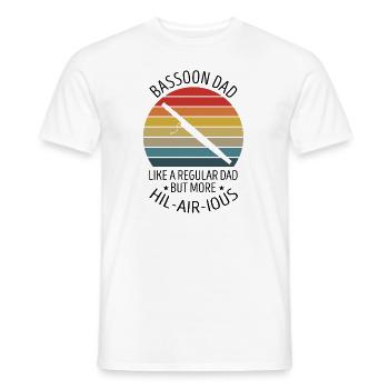 Fagottist für Fagottorchester und Fagottist - Männer T-Shirt - Weiß - Vorne - AI Model Male 178 dark (178cm)