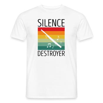 Basson pour basson anches et bassoniste - T-shirt homme - blanc - Devant - AI Model Male 178 dark (178cm)