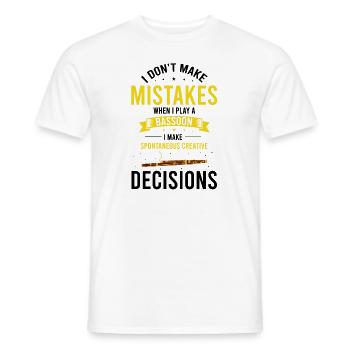 Fagottist für Fagottorchester und Fagottist - Männer T-Shirt - Weiß - Vorne - AI Model Male 178 dark (178cm)
