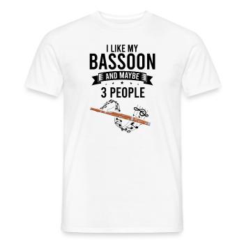 Basson Orchesta design pour bassonistes - T-shirt homme - blanc - Devant - AI Model Male 178 dark (178cm)