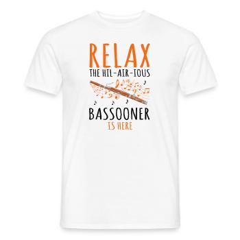 Fagottist für Fagottorchester und Fagottist - Männer T-Shirt - Weiß - Vorne - AI Model Male 178 dark (178cm)