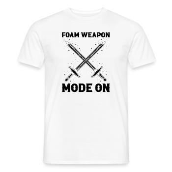 Larping Quote for Roleplaying and Larper - Men's T-Shirt - white - Front - AI Model Male 178 dark (178cm)